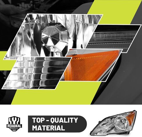 مجموعة المصابيح الأمامية لاستبدال المصابيح الأمامية الهالوجين 2007-2011 Honda CR-V، شعاع عالي/منخفض مع المصابيح، جانب السائق والراكب in Kuwait