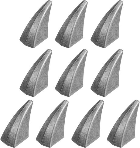 HARFINGTON 10set Cat Claw Spikes 17 x 12mm Horn Screw Rivets Leather-Craft Findings with Metal Screw Back Studs for Making Leather Custom Punk Style DIY Clothing Accessories, Gold Tone in Saudi Arabia