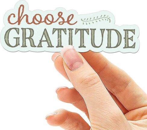 Choose Gratitude Sticker for Hydroflask - Cute Thanksgiving Decal for Laptop - Mental Health Gratitude Gift for Women in Saudi Arabia