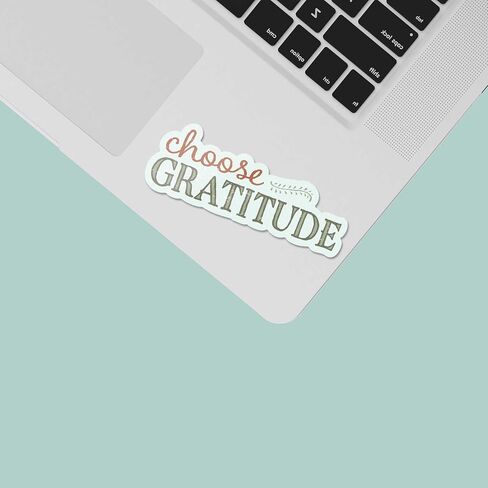 Choose Gratitude Sticker for Hydroflask - Cute Thanksgiving Decal for Laptop - Mental Health Gratitude Gift for Women in Saudi Arabia