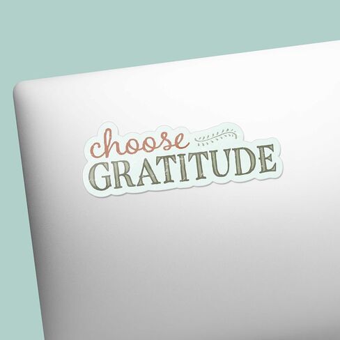 Choose Gratitude Sticker for Hydroflask - Cute Thanksgiving Decal for Laptop - Mental Health Gratitude Gift for Women in Saudi Arabia
