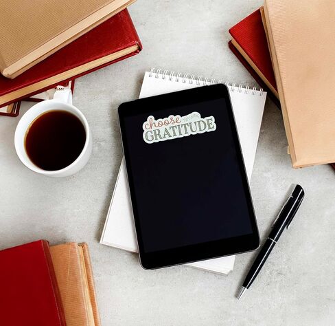 Choose Gratitude Sticker for Hydroflask - Cute Thanksgiving Decal for Laptop - Mental Health Gratitude Gift for Women in Saudi Arabia