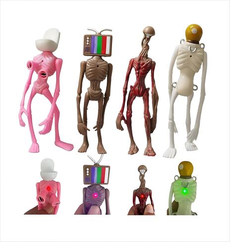 4 PCS Siren Head Toys Action Figure Model Doll Gift for Kids Halloween Thanksgiving Christmas Birthday Gifts in Saudi Arabia