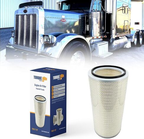 عزم الدوران PA2608 محرك فلتر الهواء ل 2000-2007 بيتربيلت 330 357 362 377 378 379 385 387 محرك L6 14.6L 893 CID كاتربيلر محرك ديزل تيربو يستبدل 6868 AF996M LAF2608 P181186 46868 TR517 2 قطعة in Saudi Arabia