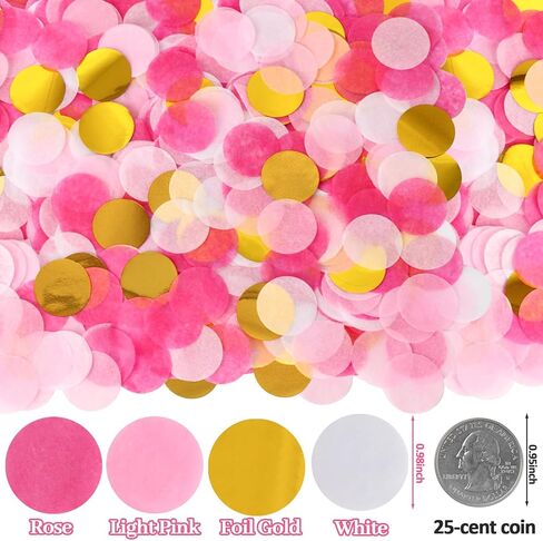 rykomo 10000 قطعة 1 بوصة مناديل ورقية مستديرة، متعددة الألوان مناديل ورقية قصاصات ورق قوس قزح دوائر مناديل ورقية للفنون الحرفية DIY سكرابوكينغ عيد ميلاد حزب مهرجان الأنسجة in Kuwait