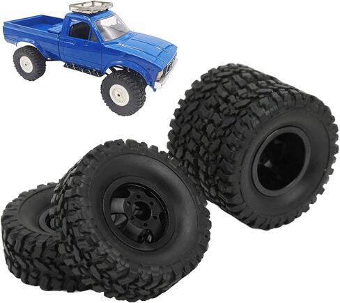 إطارات وعجلات سيارة RC، جزء ترقية RCCar لمحور العجلات من سبائك الألومنيوم 4WD لـ WPL C14 C24 B14 B24 B16 B36 1/16 RCCar (فضي) in Kuwait