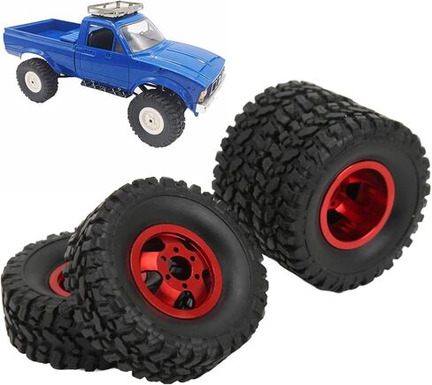 إطارات وعجلات سيارة RC، جزء ترقية RCCar لمحور العجلات من سبائك الألومنيوم 4WD لـ WPL C14 C24 B14 B24 B16 B36 1/16 RCCar (فضي) in Saudi Arabia
