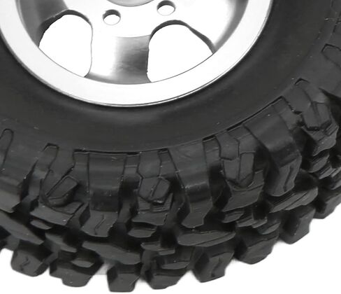 إطارات وعجلات سيارة RC، جزء ترقية RCCar لمحور العجلات من سبائك الألومنيوم 4WD لـ WPL C14 C24 B14 B24 B16 B36 1/16 RCCar (فضي) in Saudi Arabia
