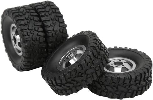 إطارات وعجلات سيارة RC، جزء ترقية RCCar لمحور العجلات من سبائك الألومنيوم 4WD لـ WPL C14 C24 B14 B24 B16 B36 1/16 RCCar (فضي) in Saudi Arabia