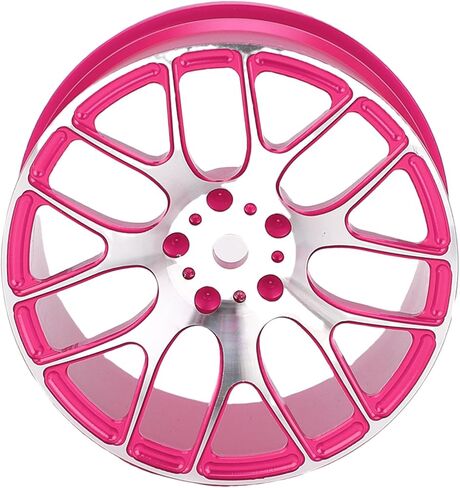 SUNGOOYUE 4 قطع من سبائك الألومنيوم RC محاور العجلات لسيارات 1/12 مقياس MN128 MN86 G500 RC تعزيز الاستقرار على الطرق الوعرة على الطريق ترقيات السيارة للتحكم عن بعد (وردي) in Kuwait