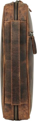 Leather Bible Cover for Men & Women – Zippered Bible Case with Handle, Note & Pen Organizer – Fits Large Study Bible – 11.5x8.5 Inch in Saudi Arabia