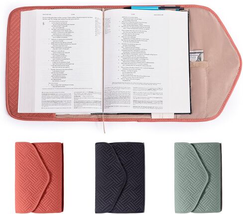 Reusable Book Cover with Magnet Closure - Adjustable Book Sleeve for Book Lovers Gift - Book Protector for Paperback -Book Covers for Hardcover - Book Pouch - Book Carrier in Kuwait