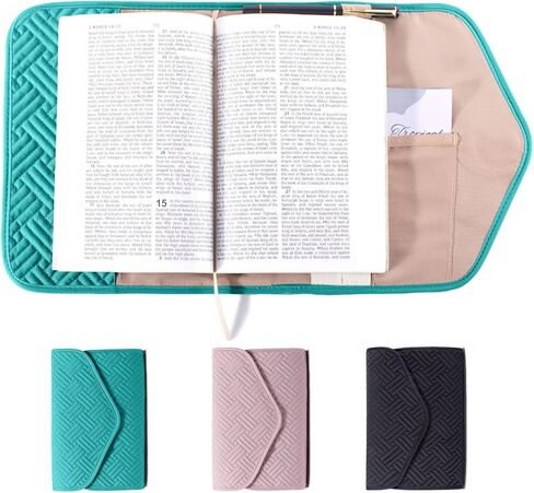 Reusable Book Cover with Magnet Closure - Adjustable Book Sleeve for Book Lovers Gift - Book Protector for Paperback -Book Covers for Hardcover - Book Pouch - Book Carrier in Kuwait