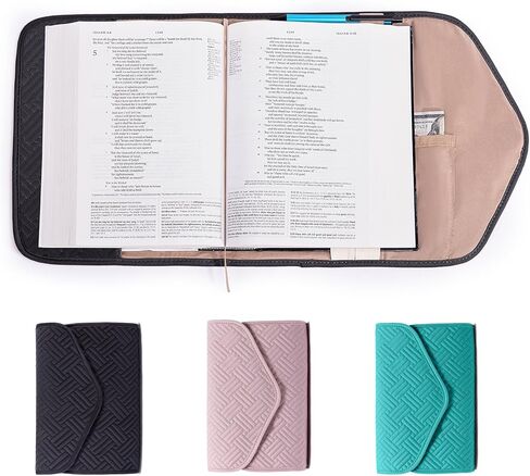 Reusable Book Cover with Magnet Closure - Adjustable Book Sleeve for Book Lovers Gift - Book Protector for Paperback -Book Covers for Hardcover - Book Pouch - Book Carrier in Kuwait