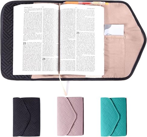 Reusable Book Cover with Magnet Closure - Adjustable Book Sleeve for Book Lovers Gift - Book Protector for Paperback -Book Covers for Hardcover - Book Pouch - Book Carrier in Kuwait
