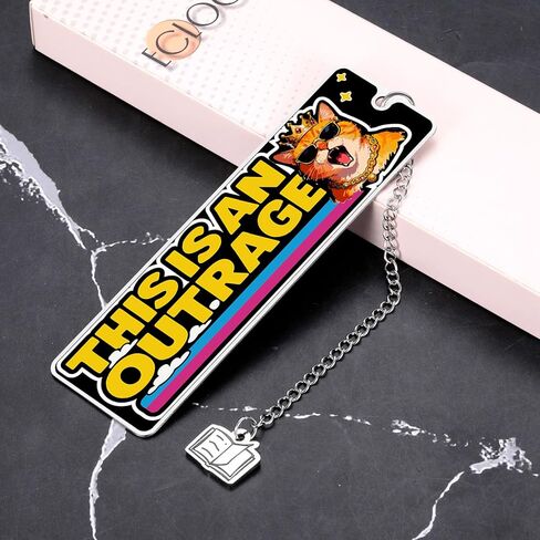 Fantasy Donut Cat Bookmark for Women, Funny Book Marks for Kids, Christmas Cat Stocking Stuffers for Women Girl, Princess Cats Book Merch for Fantasy Books Lovers, White Elephant Gifts for Coworkers in Saudi Arabia