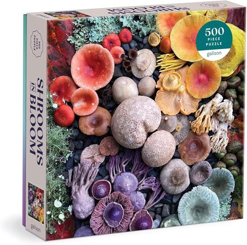 Galison World of Mushrooms – 1000 Piece Jigsaw Puzzle Featuring Beautiful Painted Artwork of A Mushroom and Fungi Collection in Saudi Arabia