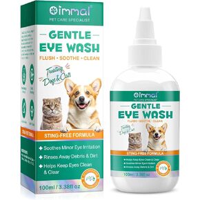 Dog Eye Drops, Eye Cleaner for Dogs & Cats Supports Eyes Infection Relief, Redness & Allergy Eyes Relief, Remove Tear Stain & Eye Debris - Pet Eye Gentle Care Supplement Cats Drops for Eyes - 2 fl oz… in Kuwait
