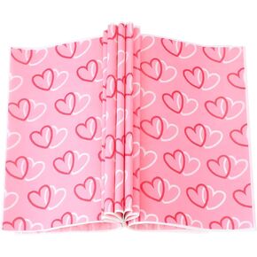 Honeydak 150pcs Valentines Heart Wax Tissue Paper Red Wrapping Food Paper Greaseproof Wrappers Sheets for Plastic Food Basket Sandwich Hamburger in Saudi Arabia