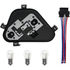 Right Passenger Side Rear Tail Light Lamp Holder Bracket Socket Panel Plug Connector Board with Bulbs & Harness Compatible with BMW 3 Series 320i 328i 335i 328d 2012-2015 Replace 63217313044 in Kuwait