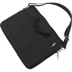 DOITOOL 1 مجموعة حقيبة كمبيوتر محمول مقاومة للصدمات خفيفة الوزن مقاومة للاهتراء لأجهزة الكمبيوتر اللوحية للسفر في الهواء الطلق واستخدام الأعمال حزام الكتف الأسود in Kuwait