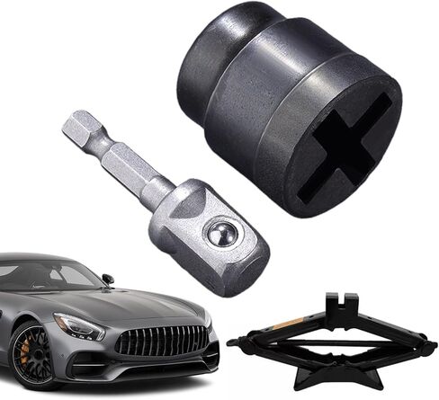 Auto Jack Power Socket Adapter for Scissor Jacks, Compact & Portable Car Lift Accessory with Anti-Slip Design, 150g, Fit Workshop & Garage for RV, Trailer, Car Maintenance in Saudi Arabia