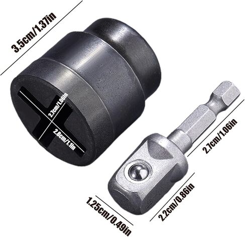 Auto Jack Power Socket Adapter for Scissor Jacks, Compact & Portable Car Lift Accessory with Anti-Slip Design, 150g, Fit Workshop & Garage for RV, Trailer, Car Maintenance in Saudi Arabia