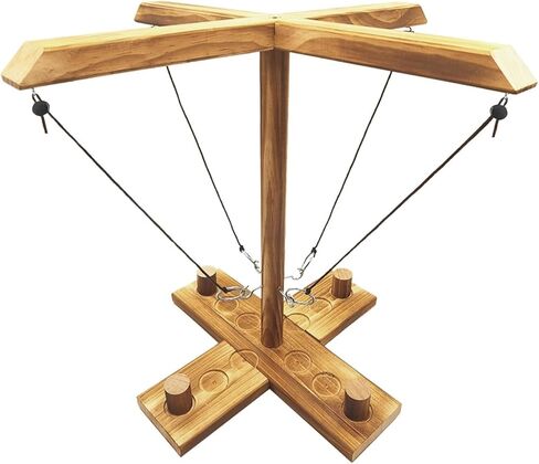 لعبة Ring Toss، لعبة Ring and Hook، ألعاب الفناء، لعبة Ring toss للبالغين، ألعاب لحفلات البالغين، ألعاب تفاعلية خشبية مصنوعة يدويًا للحانات، متعة المنزل والحفلات in Saudi Arabia