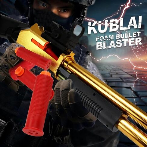 30 in Realistic Toy Foam Blaster Play Set, Shell Ejecting Soft Darts Blaster for Ages 14+ Years Old, Indoor Outdoor Gifts for Christmas Birthday in Saudi Arabia