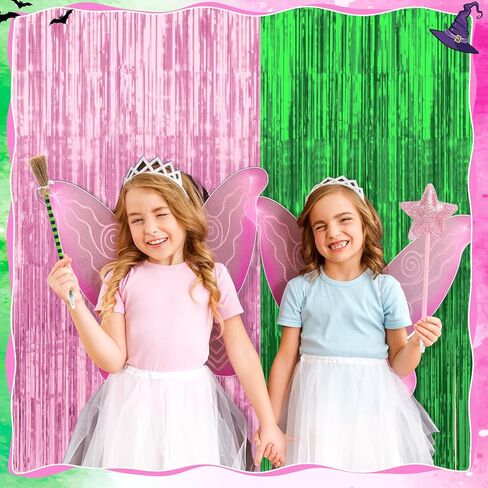 24 قطعة من أقلام الساحر للحفلات، نجمة الأميرة الوردية وأقلام مكنسة الساحرة الخضراء، هدايا بطابع المعالج لوازم الحفلات للأميرات والفتيات والنساء وديكورات عيد الهالوين in Kuwait