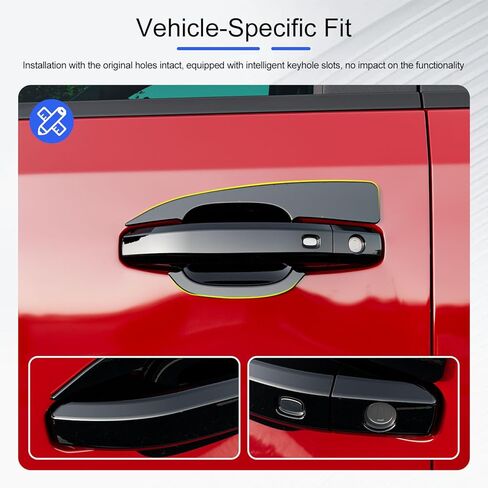 12 قطعة غطاء مقبض الباب متوافق مع 2019-2026 تشيفي سيلفرادو جي إم سي سييرا 1500 20-26 2500 3500 وعاء الباب ABS لامع أسود مقبض حامي استبدال لملحقات سيلفرادو 19-26 in Kuwait