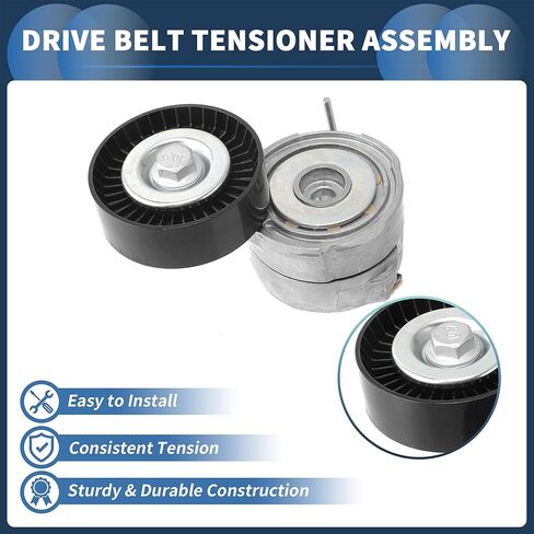 Belt Tensioner Drive Belt Tensioner Pulley Assembly for Audi A4 2.0L A/T Quattro Premium Plus Sedan 2016 No.06E903133R Metal 1 Pc in Saudi Arabia