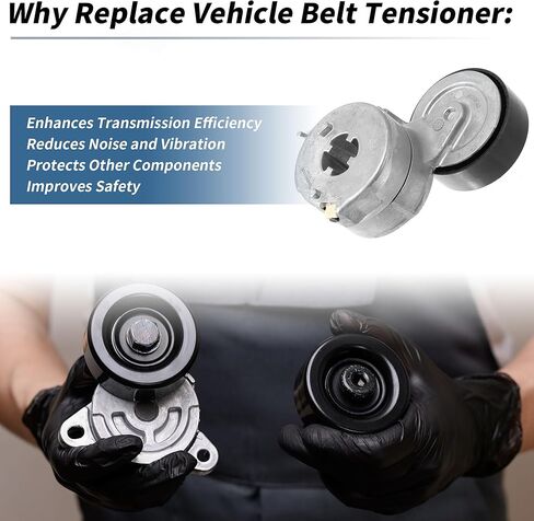 Belt Tensioner Drive Belt Tensioner Pulley Assembly for Audi A4 2.0L A/T Quattro Premium Plus Sedan 2016 No.06E903133R Metal 1 Pc in Saudi Arabia