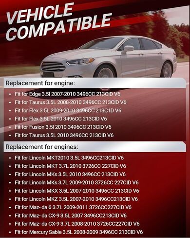AT4Z-6306-A مجموعة سلسلة التوقيت مع مضخة مياه تناسب Edge Flex Fusion Taurus 3.5L، تناسب Lincoln MKS MKT MKX MAZ 3.5L، تناسب Mazda-da6 CX-9 3.7L استبدال مباشر رقم OE 7T4Z-6256-A in Kuwait