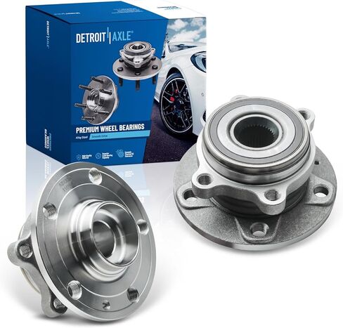 محور ديترويت - زوج من مجموعة محور العجلات الأمامية والخلفية لسيارة Audi A3 Quattro Q3 TT 12-19 VW Beetle 09-17 CC 07-16 EOS 10-14 Golf 10-14 GTI 05-18 Jetta Passat 08 R32 Rabbit Tiguan w/ABS in Kuwait