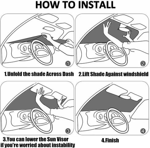 6-Layer Extra-Thick Windshield Sunshade for Ford Ranger 2011-2025, Custom Fit, Premium UV Protection, Foldable Front Window Sun Visor, Superior Heat Insulation, Keeps Car Cooler in Saudi Arabia