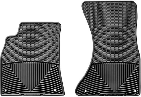 سجادات أرضية Weathertech مناسبة لجميع الأحوال الجوية لسيارة Audi A4، S4، S5-1st Row (W111)، أسود in Kuwait