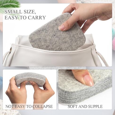Amylove 2 Pcs Needle Felting Pad Natural Wool Needled Felting Mat Thick and Firm Needle Felting Base Felting Block for Precision Felting (5 x 6 x 1 Inch) in Kuwait