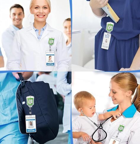 Funny Nurse Badge Reel, Cute Nurse Caffeine ID Badge Holder Retractable Accessories Clip for Nursing Doctor Student Teacher Healthcare Medical Work Assistant in Saudi Arabia