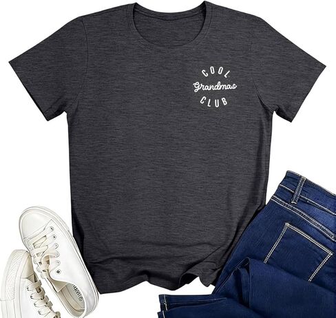 Gigi Shirts for Grandma Women Gigi Heart Graphic Tshirts Tops Letter Printed Short Sleeve Mimi Tees Shirt in Kuwait