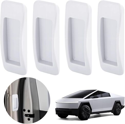 4 Pack Self-Adhesive Door Handles Compatible with Tesla Cybertruck, Cybertruck Accessories(Black) in Saudi Arabia