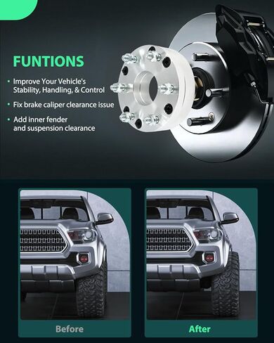 SCITOO 4 قطع محولات عجلة 2 بوصة 5x4.75 إلى 6x5.5 تتحمل 70.5 مم ترصيع 12x1.5 5 محولات فواصل عجلة العروة تناسب شيفروليه كامارو كورفيت S10 S10 بليزر لجي إم سي جيمي S15 سونوما لبويك in Saudi Arabia
