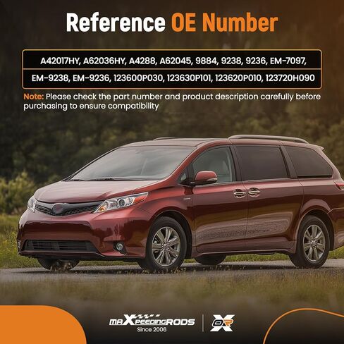محرك المحرك maXpeedingrods وحامل ناقل الحركة لسيارة Toyota Sienna مع ناقل حركة أوتوماتيكي 3.5L V6 2011-2014 استبدال A42017HY A62036HY A4288 A62045 123600P030 in Kuwait