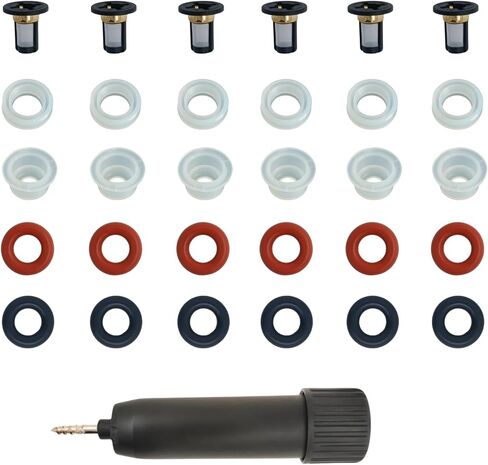 Fuel Injector Seal Kit Compatible with 2003-2007 Honda Accord 3.0L 2005-2017 Honda Odyssey 3.5L Replace 8001492N 6 Pack in Saudi Arabia