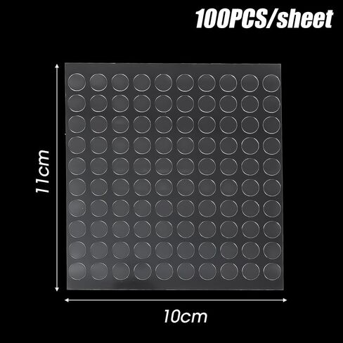 Double Sided Tape Adhesive Dots Fastener Strong Acrylic Sticker for DIY Scrapbooking Craft Production Fixing Pad (100per,Round) in Saudi Arabia