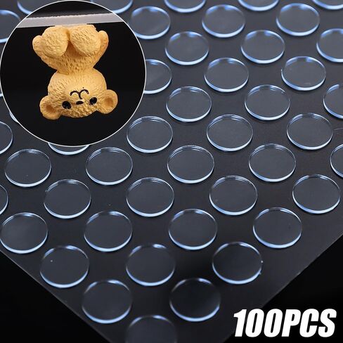 Double Sided Tape Adhesive Dots Fastener Strong Acrylic Sticker for DIY Scrapbooking Craft Production Fixing Pad (100per,Round) in Saudi Arabia
