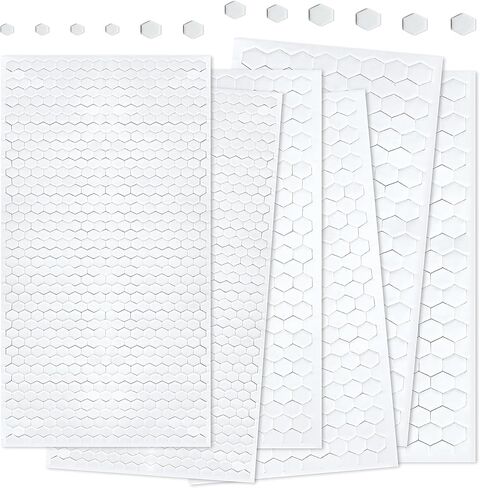 2126pcs 2mm Thick Double-Sided Foam Stickers - Adhesive Mounting Dots in Mini Sizes 5/8/10mm, Soft White EVA Foam Pads for 3D Layering in Scrapbooking, Journaling, Planner, Crafts & Card Making (Jane) in Saudi Arabia