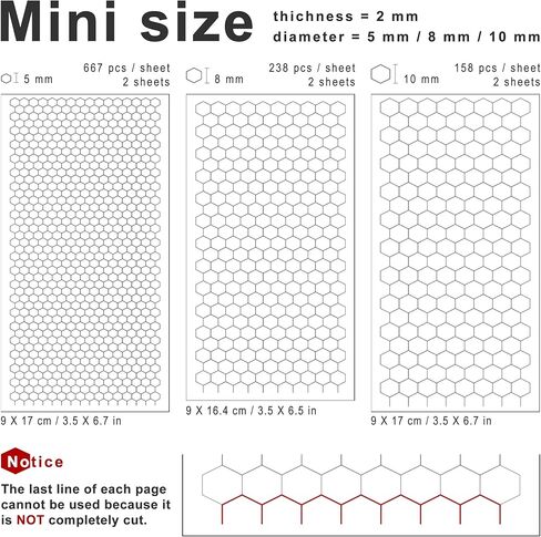 2126pcs 2mm Thick Double-Sided Foam Stickers - Adhesive Mounting Dots in Mini Sizes 5/8/10mm, Soft White EVA Foam Pads for 3D Layering in Scrapbooking, Journaling, Planner, Crafts & Card Making (Jane) in Saudi Arabia