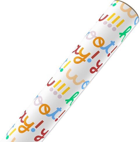 American Greetings 40 قدم مربع ورق تغليف قابل للعكس لعيد الميلاد، صممه كيت سميث (لفة واحدة، 30 بوصة × 192 بوصة) in Kuwait