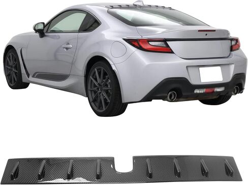 IKON MOTORSPORTS، سبويلر دوامة لسقف النافذة الخلفية متوافق مع 2022-2025 Subaru BRZ، 2022-2026 Toyota GR86، نمط OE أسود غير لامع ABS علوي حاجب للزجاج الأمامي وجناح زعنفة القرش in Saudi Arabia